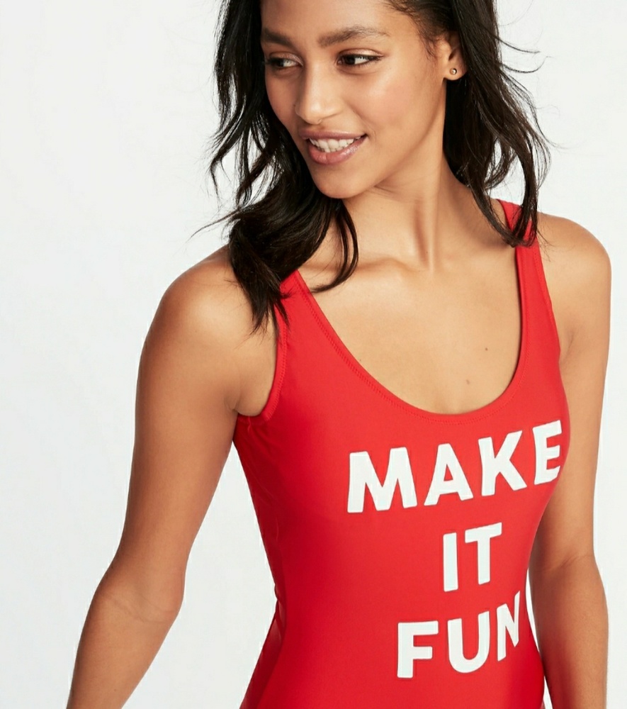 Scoop Neck One Piece Swimsuit